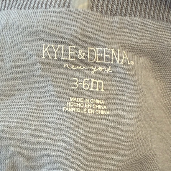 Kyle & Deena Baby Plush Footed Sleeper 3-6M Blue Bear One-Piece - Picture 10 of 11